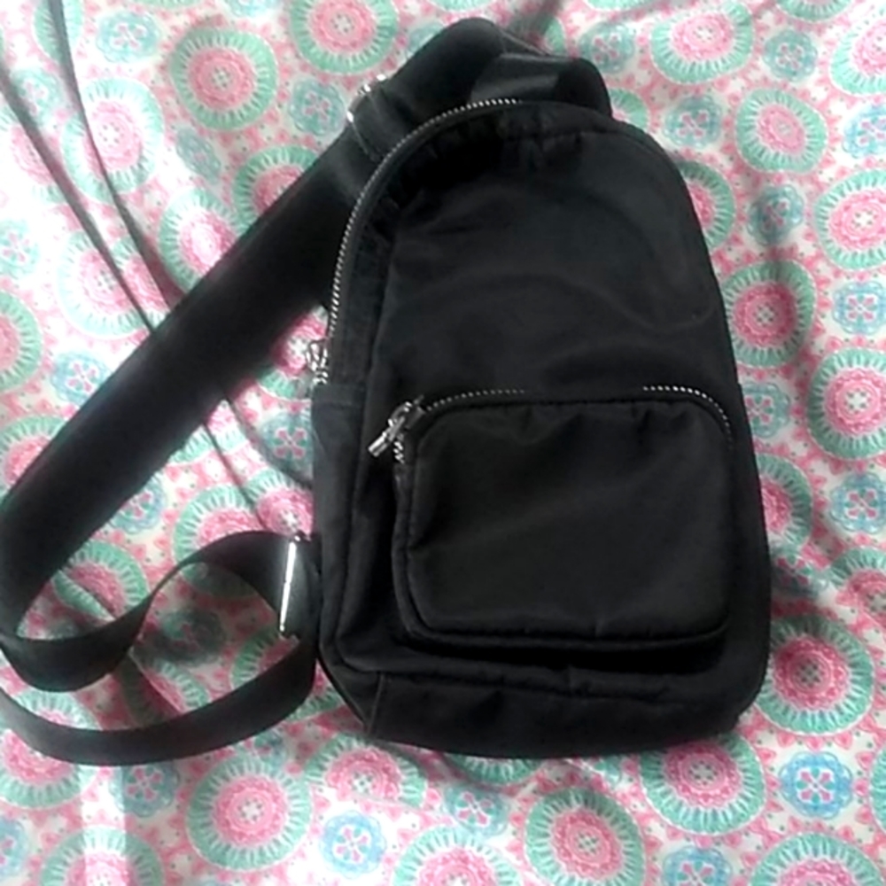 Sondra Roberts Squared Black Shoulder Bag